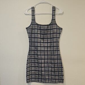 Plaid Sleeveless Dress